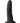 Colours Pleasures Silicone Thin Dildo - Black - 5in
