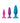 Colours Pleasures Trainer Kit Silicone Anal Plugs Assorted Sizes - Assorted Colors/Multicolor