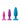 Colours Pleasures Trainer Kit Silicone Anal Plugs Assorted Sizes - Assorted Colors/Multicolor