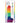 Colours Pride Edition Silicone Dildo - Multicolor/Rainbow - 5in