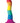 Colours Pride Edition Wave Silicone Dildo - Multicolor/Rainbow - 6in
