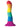 Colours Pride Edition Wave Silicone Dildo - Multicolor/Rainbow - 6in