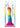 Colours Pride Edition Wave Silicone Dildo - Multicolor/Rainbow - 6in