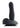 Come Closer Rechargeable Silicone Strap-On Vibrator with Remote - Black