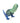 Creature Cocks Jurassic Dock Dinosaur Silicone Dildo - Blue/Green