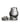 Creature Cocks Night Prowler Silicone Penis Sleeve and Ball Stretcher - Black/Silver - Medium