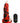 Creature Cocks Red Talon Vibrating Rechargeable Silicone Dildo - Black/Red