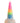 Creature Cocks Uni-Glow Glow In The Dark Silicone Dildo - Glow In The Dark/Multicolor/Rainbow