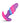 Creature Cocks Unicorn Swirl Silicone Butt Plug - Blue/Multicolor/Pink/Purple - Small