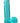 Crystal Jellies Realistic Dildo with Balls - Teal - 7in