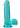 Crystal Jellies Realistic Dildo with Balls - Teal - 7in