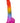 Crystal Jellies Realistic Dildo with Balls - Multicolor/Rainbow - 8.5in