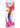 Crystal Jellies Realistic Dildo with Balls - Multicolor/Rainbow - 9.5in