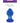 Crystal Premium Glass Butt Plug - Blue - Small
