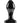 Crystal Premium Glass Heart Probe - Black