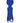 Dazzle Rechargeable Silicone Wand Massager with Glitter Handle - Blue