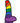 Dildo Rainbow Enamel Pin - Multicolor