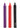Doc Johnson Japanese Drip Candles - Assorted Colors/Black/Purple/Red - 3 Pack
