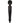Doxy Number 3 Wand Plug-In Vibrating Body Massager - Black/Matte Black/Metal - Small