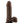 Dr. Skin Plus Posable Dildo with Balls - Chocolate - 8in