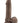 Dr. Skin Plus Thick Posable Dildo with Balls - Chocolate - 9in