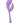 Elle Liquid Silicone Dual Flicker Rechargeable Vibrator - Purple