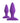 Fantasy For Her Designer Love Plug Set Anal Play Kit Silicone - Purple