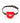 Fetish and Fashion Kourtney Silicone Ball Gag - Black/Red
