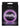 Firefly Halo Medium Silicone Cock Ring - Glow In The Dark/Purple - Medium