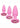 First Time Crystal Booty Kit Silicone Probes - Pink - 3 Piece