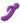 First Time Silicone Rechargeable Pleaser Dual Vibrator - Purple