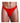 Fundies Unzip It Thong with Rose Petals - Red - One Size