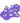 Fuzu Glove Massager Glove with Rolling Balls - Purple
