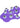 Fuzu Glove Massager Glove with Rolling Balls - Purple
