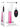 Gender X Pink Paradise Silicone Rechargeable Vibrator with Remote Control - Clear/Pink