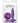Glams Mini Silicone Butt Plug - Purple/Purple Gem - Small