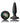 Glams Mini Silicone Butt Plug Rainbow Gem - Black/Multicolor - Small