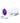 Glas Jewel Anal Plug - Clear/Purple