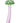Glas Magic Mushroom Glass Dildo - Green/Pink - 7.5in