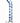 Glas Mr. Swirly G-Spot Glass Textured Dildo - Blue/Clear - 6.5in