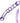 Glas Purple Rain Ribbed Dildo - Purple
