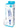 Glas Realistic Double Ended Glass Dildo with Handle - Blue/Clear - 11in