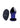 Glas Rechargeable Remote Controlled Vibrating Glass Butt Plug - Blue - 3.5in