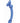 Glass Menagerie Butterfly G-Spot Dildo - Blue/Dark Blue