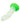 Glow Stick Leaf Silicone Glow In The Dark Dildo with Suction Base - Green
