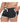 Goal Line Side Split Mesh Booty Shorts - Black - Medium/Small