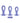 Hole Punch Rechargeable Silicone Plug - Purple - Set