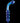 Icicles No. 31 Double-Sided Glass G-Spot Massager and Anal Probe - Blue