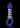 Icicles No 81 Textured Glass Juicer Anal Probe - Blue/Clear