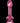 Icicles No. 82 Textured Glass Juicer Anal Probe with Heart Shaped Handle - Pink
